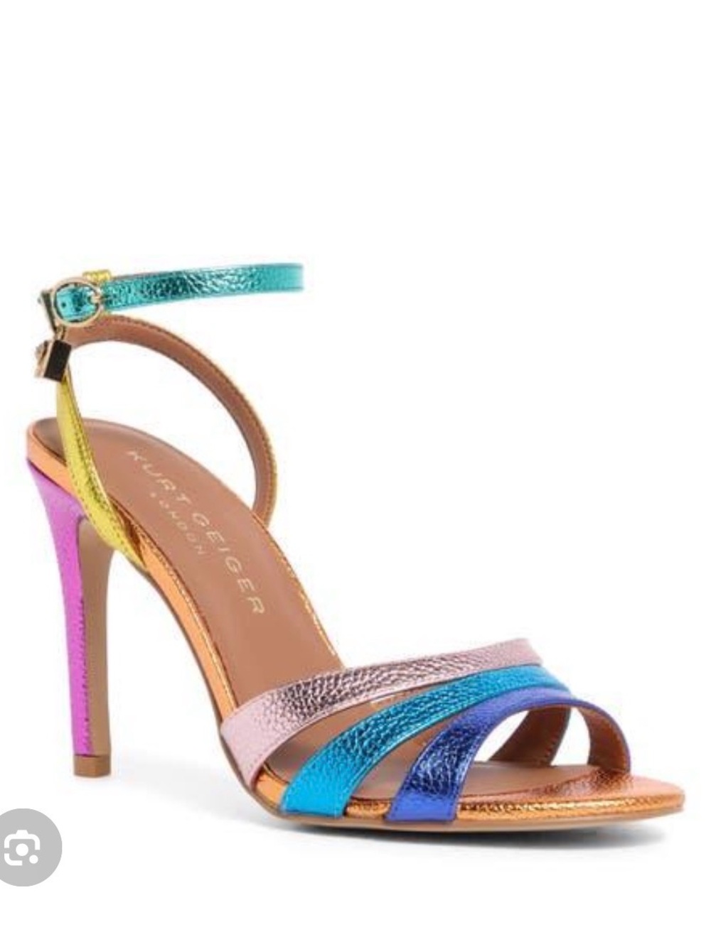 Multicolor Metallic Kurt Geiger Brixton Sandal - Women's